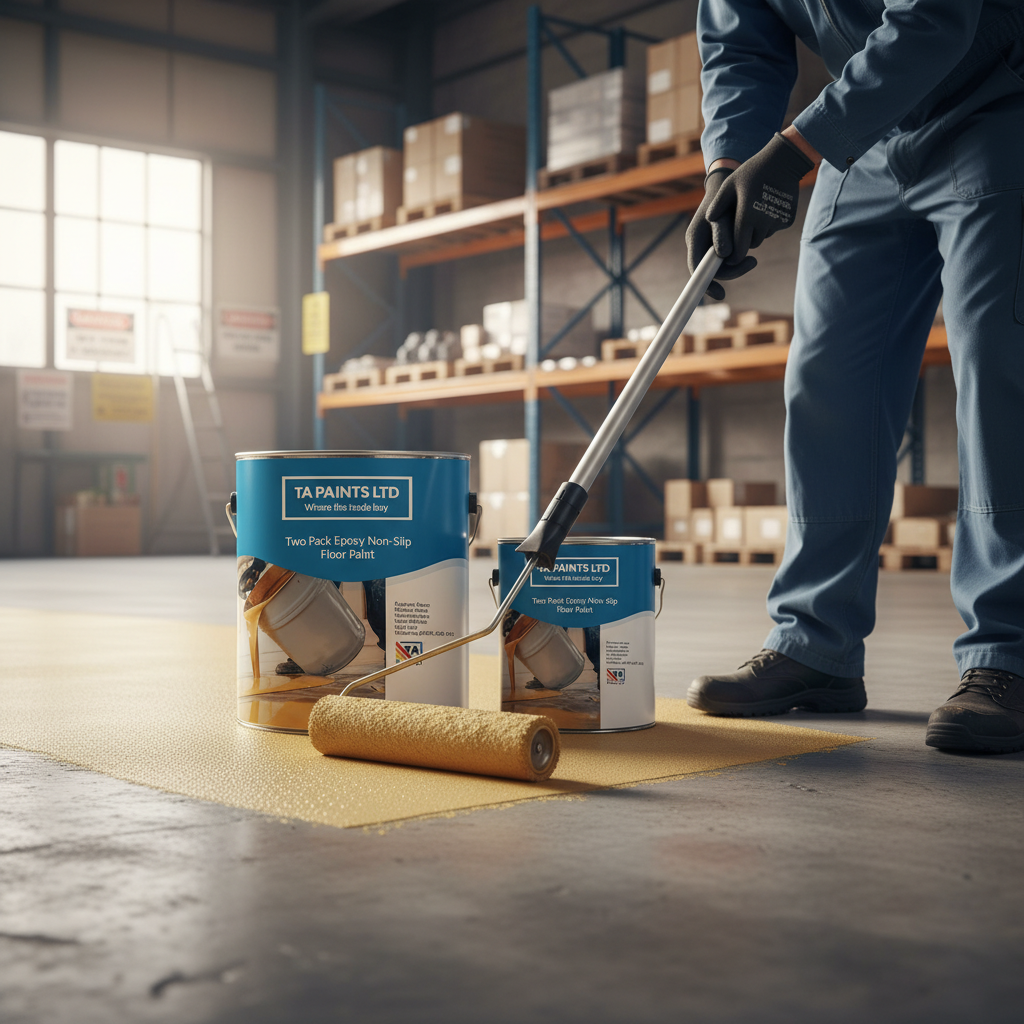 Professional Non-Slip Two Pack Epoxy Floor Paint with Textured Finish for Heavy Duty Use on Concrete Surfaces