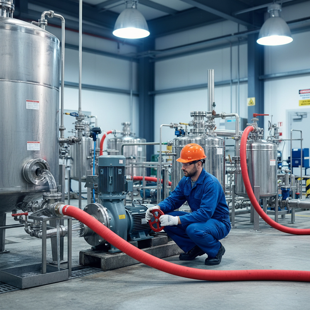 Premium Crush Resistant 10 Bar Smooth Cover Butyl Suction & Delivery Hose for Breweries and Distilleries