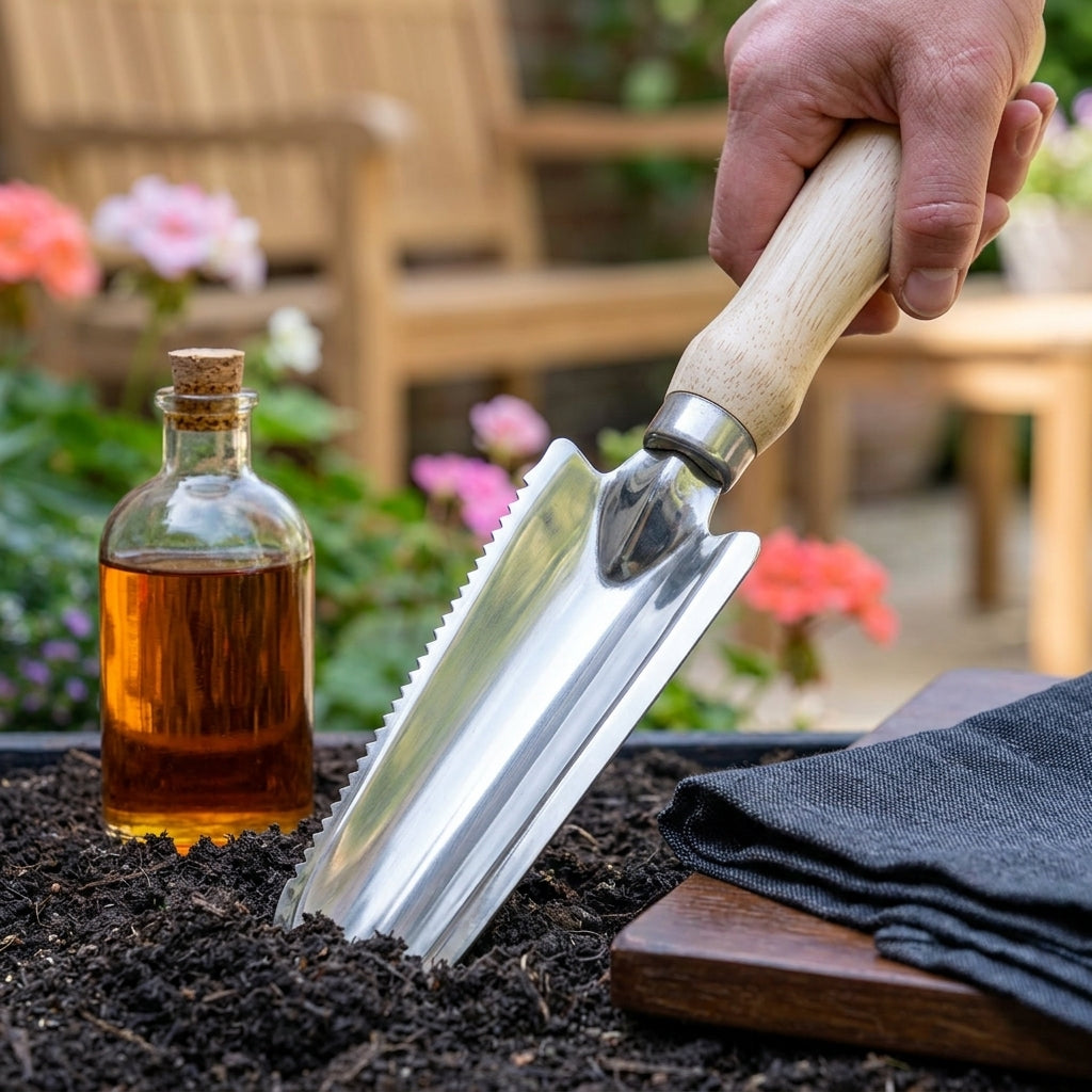 Weeding Trowel with Serrated Blade (view 2)