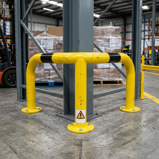 Corner Protection Guard 500–800mm Galvanised Steel