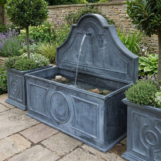 Self-Contained Water Feature with Pre-Weathered Finish
