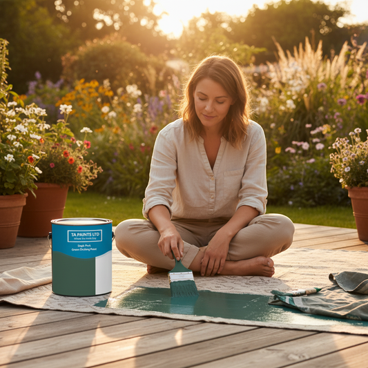 Premium Gloss Decking Paint - Durable, Waterproof & UV Resistant Polyurethane Enamel for Home, Garden & Marine Use