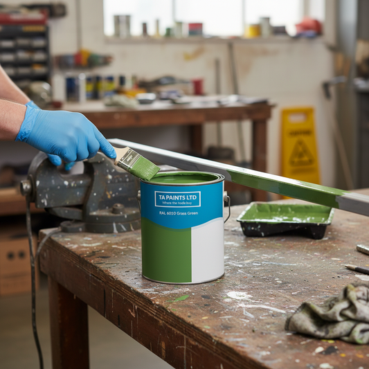 Premium Universal PU Enamel Grass Green Paint for Versatile Indoor and Outdoor Applications with Quick-Drying Options