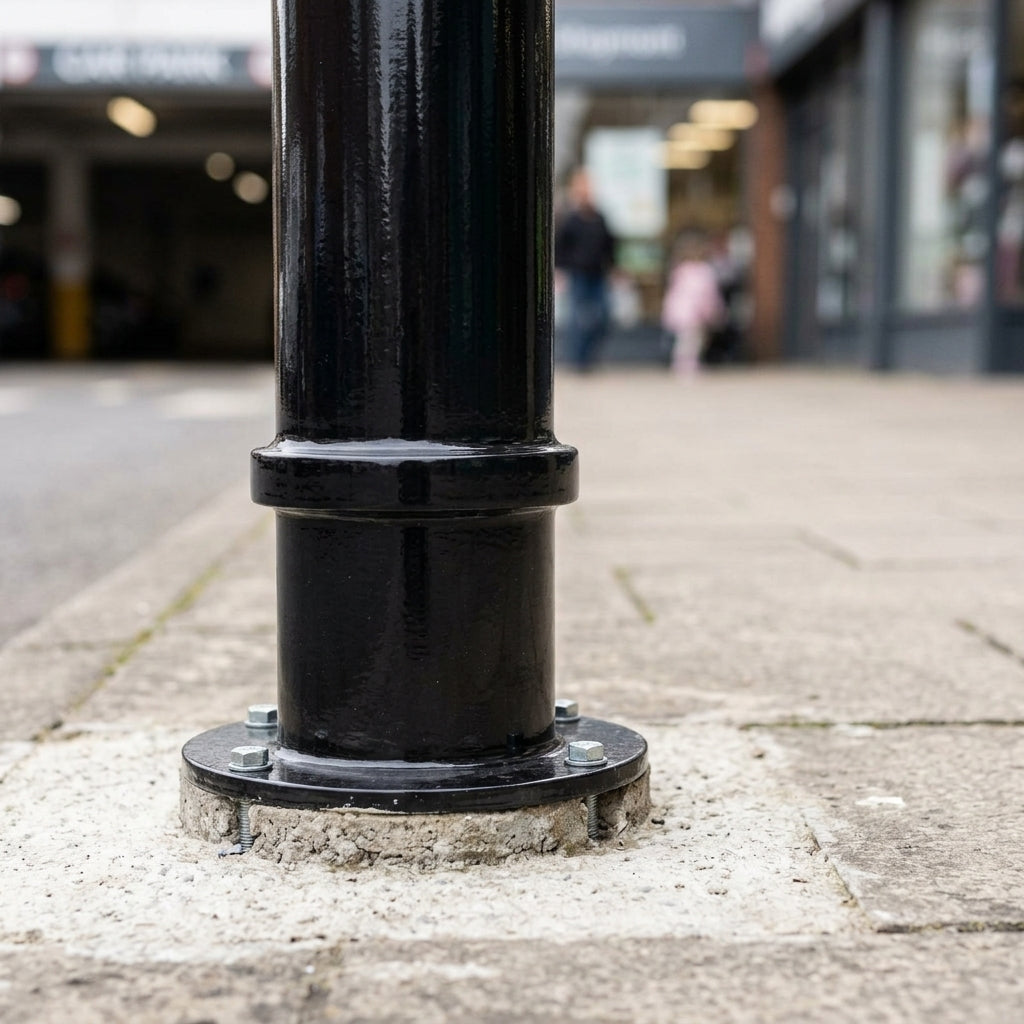 Decorative Ornamental Bollard, Mild Steel, Galvanised (view 2)