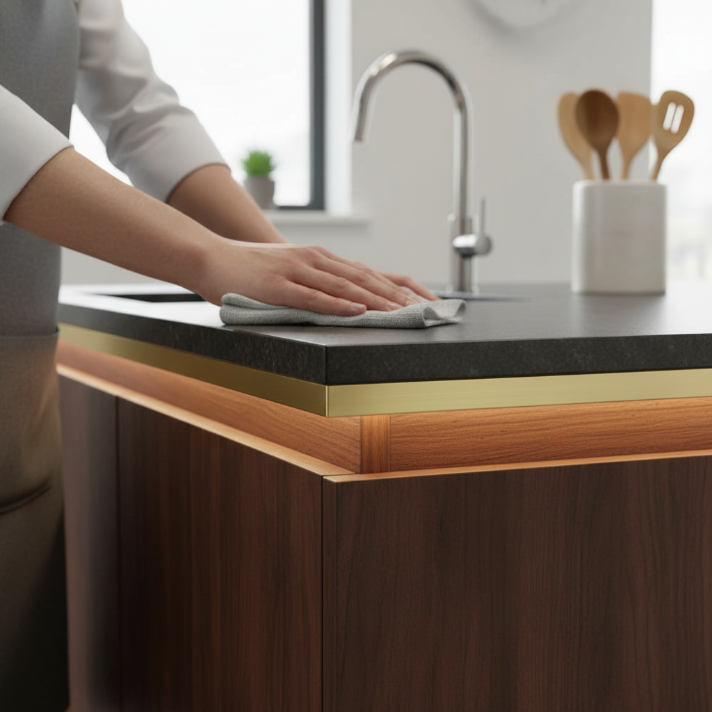 Premium Brushed Polished Brass Channel 9.5mm x 9.5mm x 1.6mm - High Corrosion Resistance and Ductile Material for Architectural Applications
