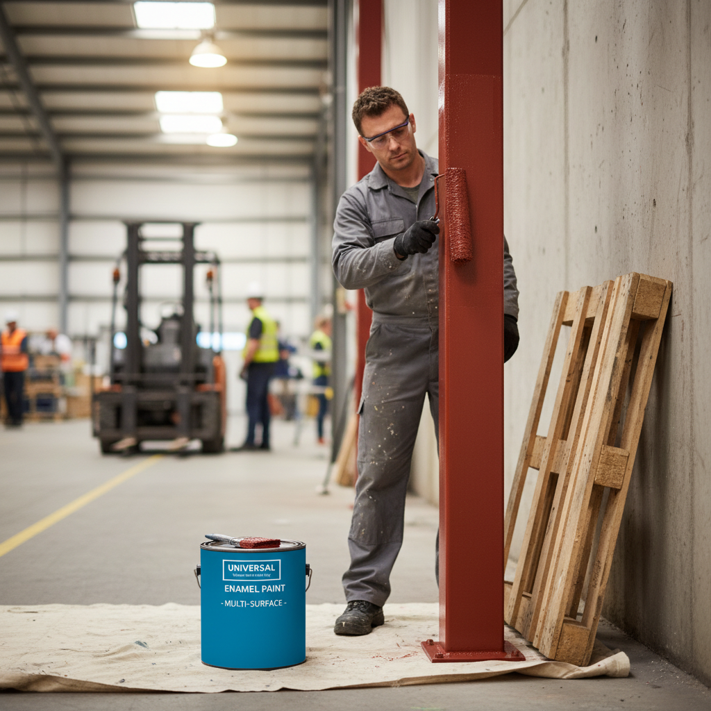 Premium Multi-Purpose PU Enamel Paint for Wood, Metal, Concrete, and Brick - High-Performance, UV Resistant Finish