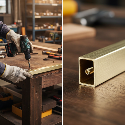 High-Performance Brushed Polished Brass Angle 25.4mm x 25.4mm x 6.3mm for Decorative Applications
