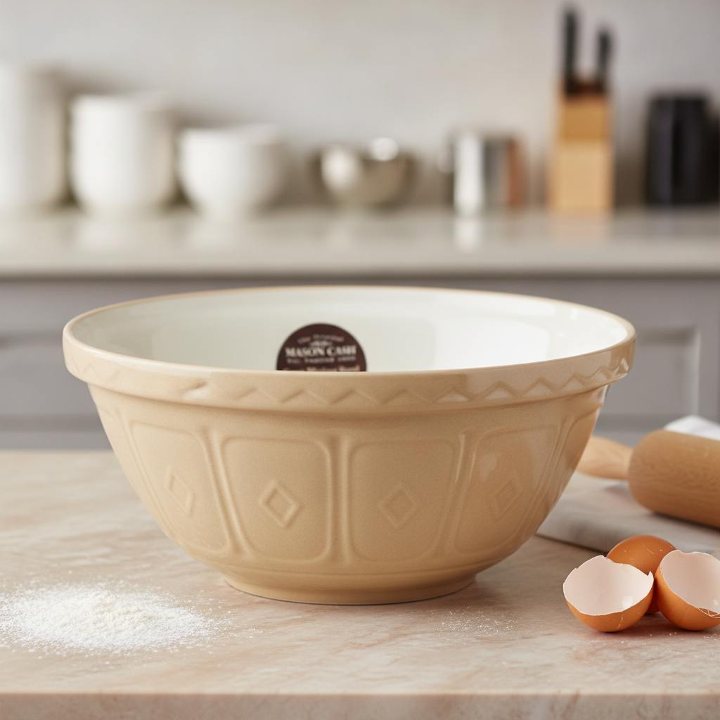 Stoneware Mixing Bowl 4.3L for Baking and Cooking