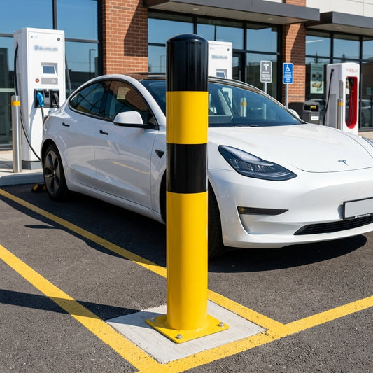 EV Charging Protection Bollard 90mm–159mm × 1,200mm–1,600mm