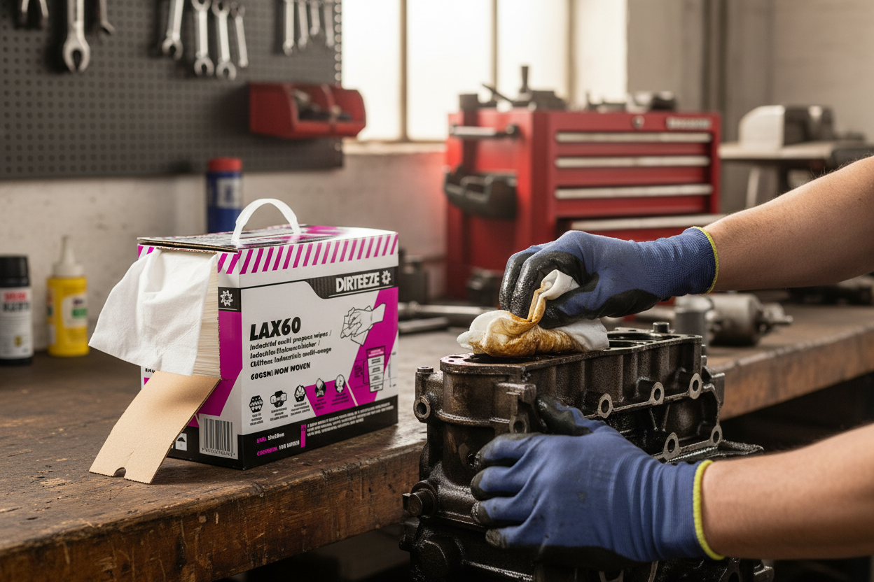 Dirteeze Industrial Multi-Purpose Technical Process Wipes - LAX60B ||150 Wipes