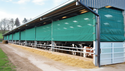 Premium Rapid Fit Windbreak System for Weather Protection in Livestock and Agricultural Settings