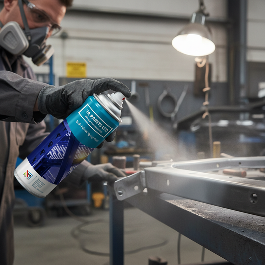 Premium Etch Primer Spray Paint 400ml - Quick Drying, U.V. & Weather Resistant, High Opacity Formula for Metal Surfaces