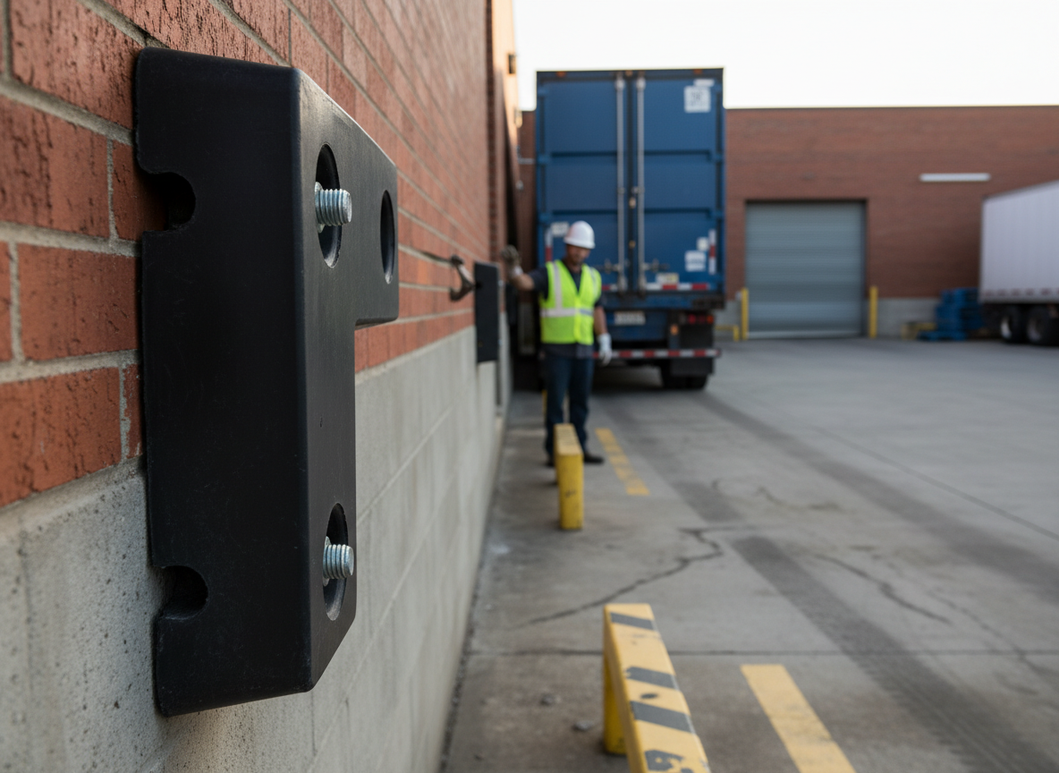Premium Heavy Duty Dock Bumper with Extra Protection for Loading Ramps, Dimensions 440 x 440 x 100 mm, 12 kg Weight