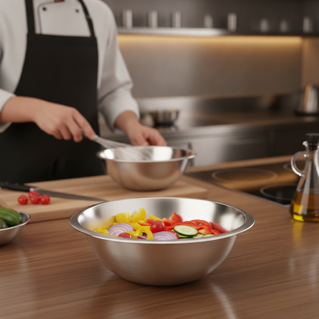 Stainless Steel Mixing Bowl 1L for Food Preparation