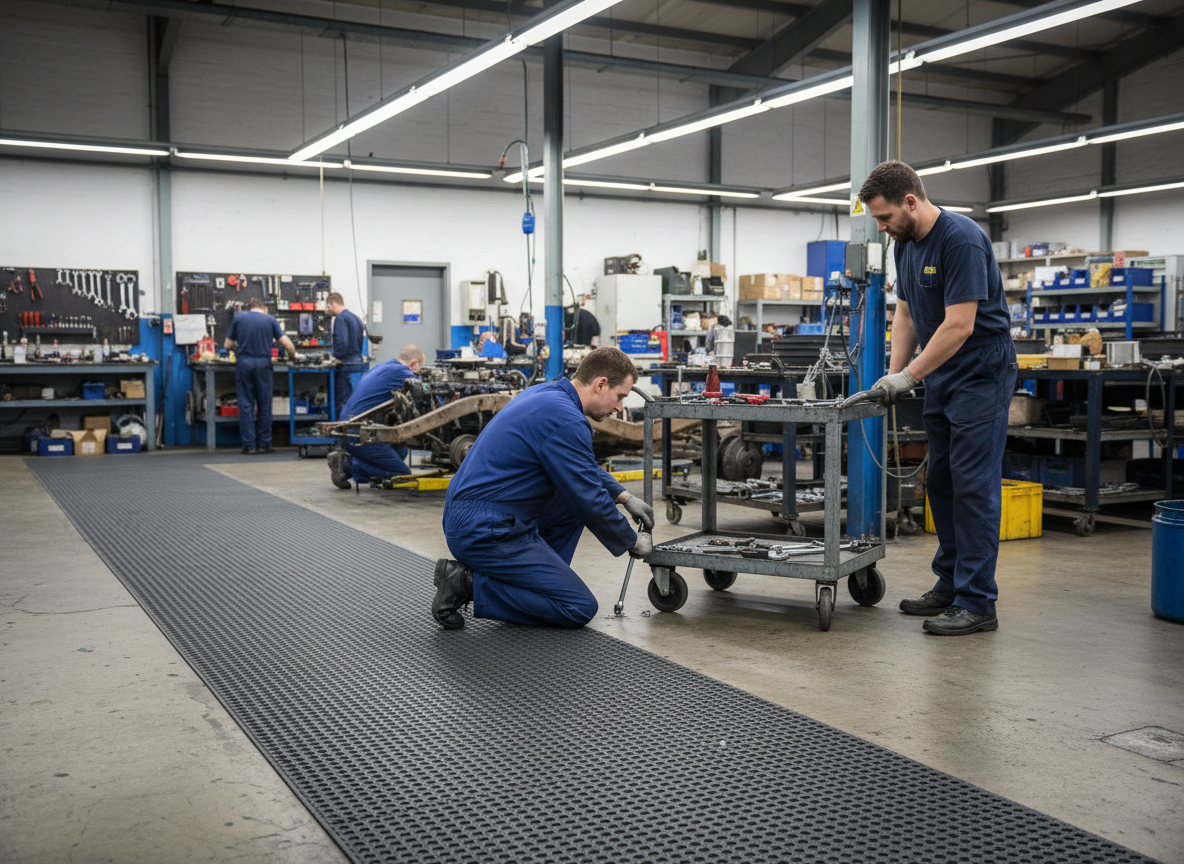 Premium Heavy Duty Rubber Matting - Fine Fluted Design, 1200mm x 10000mm x 3mm for Enhanced Durability and Safety