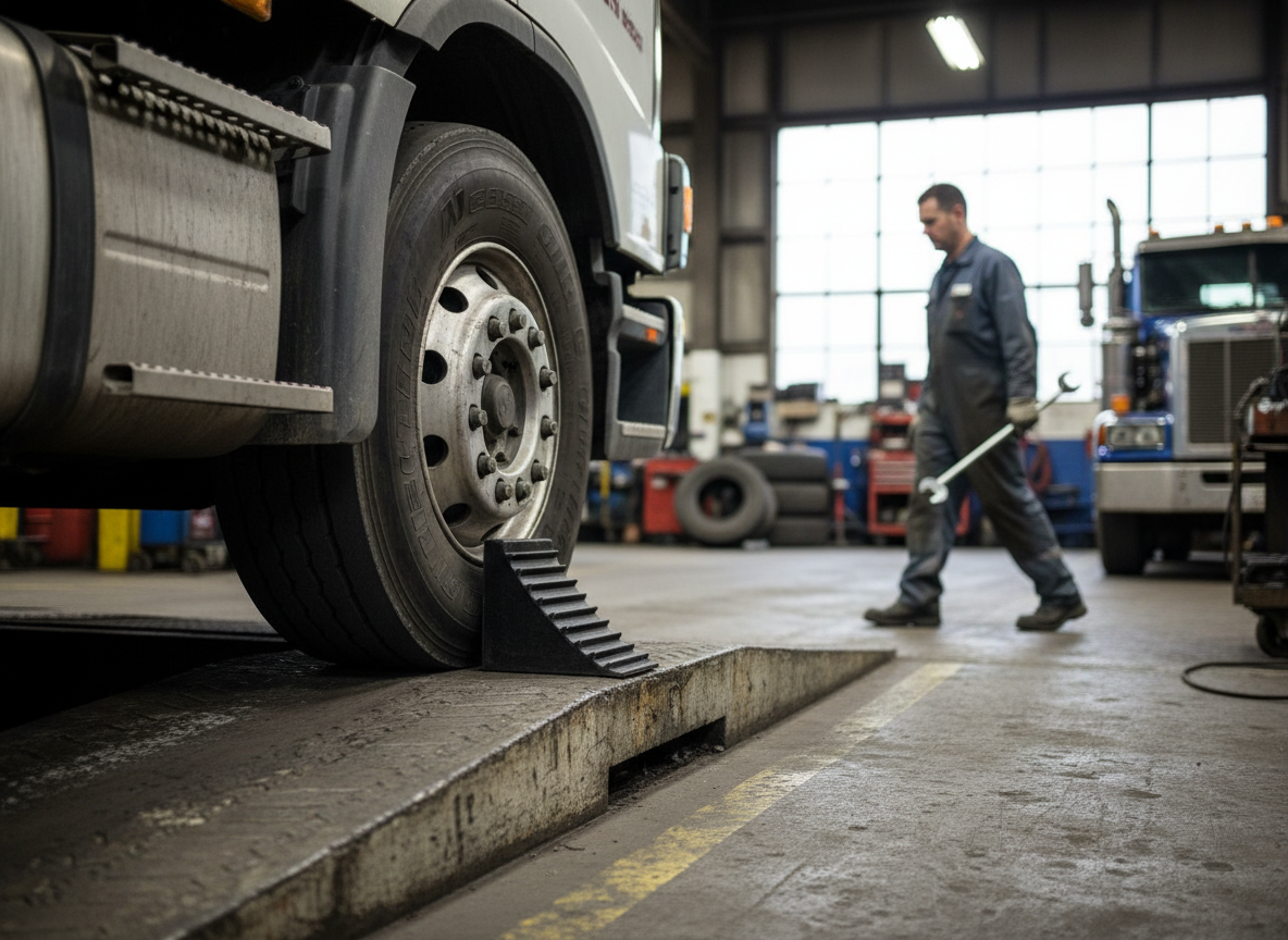 Premium Heavy Duty Vehicle Wheel Chock - Lightweight Rubber with Eyebolt, Max Load 44 Tonnes, Dimensions 230 x 160 x 205 mm