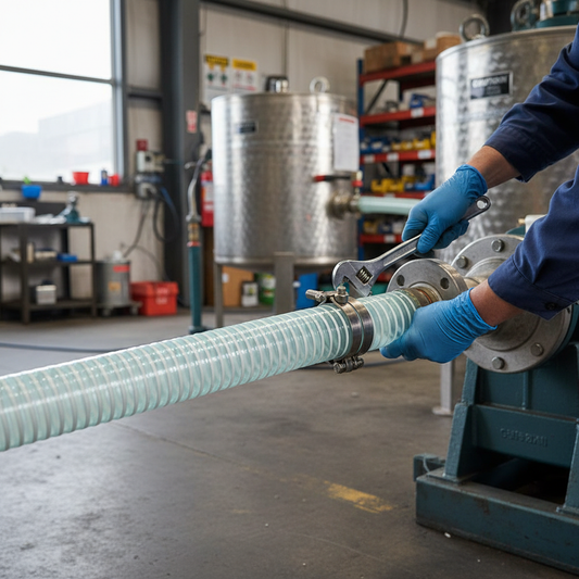 Premium Non-Toxic Clear PVC Suction and Discharge Hose for Food and Beverage Applications