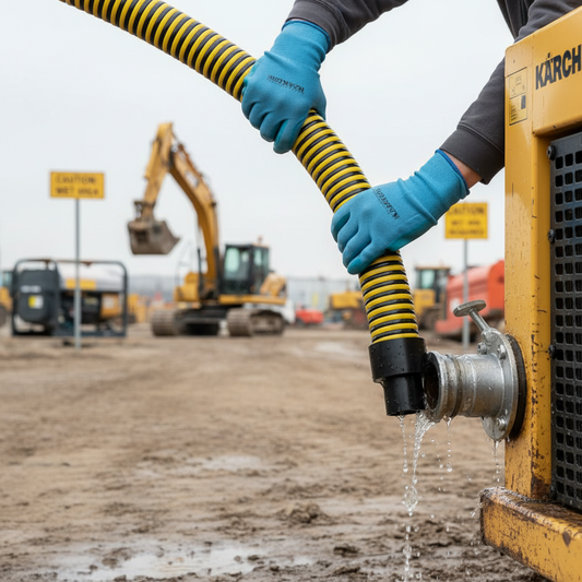 Premium EVA Effluent S&D Hose for Waste Management - Crushproof with Smooth Liner and Integral Cuffs