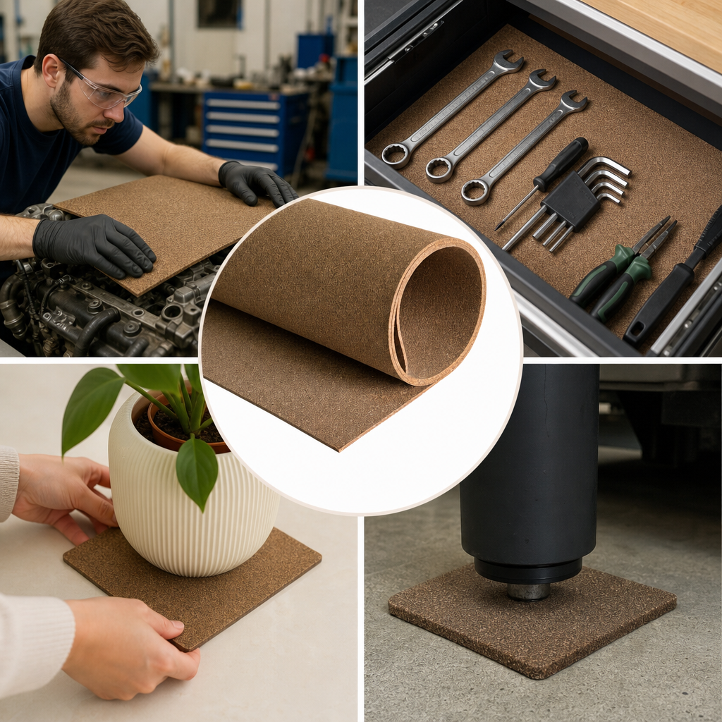Nitrile Bonded Cork Sheets for Various Applications