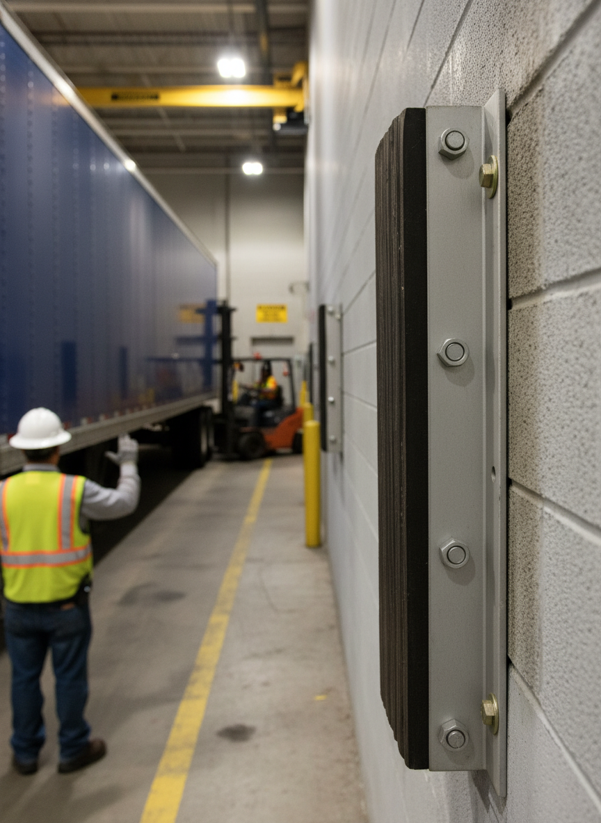 Premium Heavy Duty Dock Bumper 900 x 250 x 100 mm - Durable Protection for Loading Ramps from Truck Damage