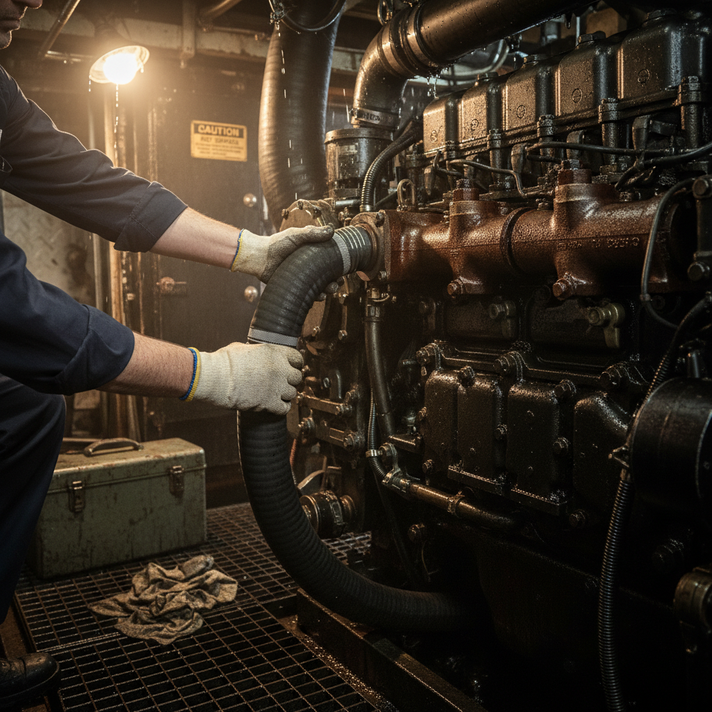 Premium Heavy Duty Marine Exhaust Hose - EPDM Rubber, 3bar Pressure, UV and Abrasion Resistant for Boat Applications