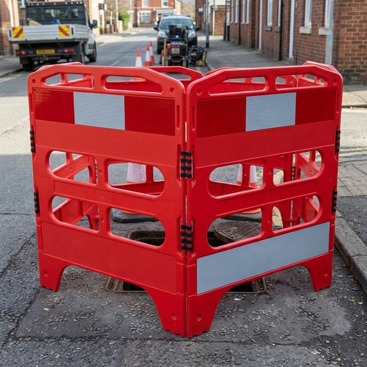 Manhole Pedestrian Safety Barrier | 3 or 4 Gate HDPE