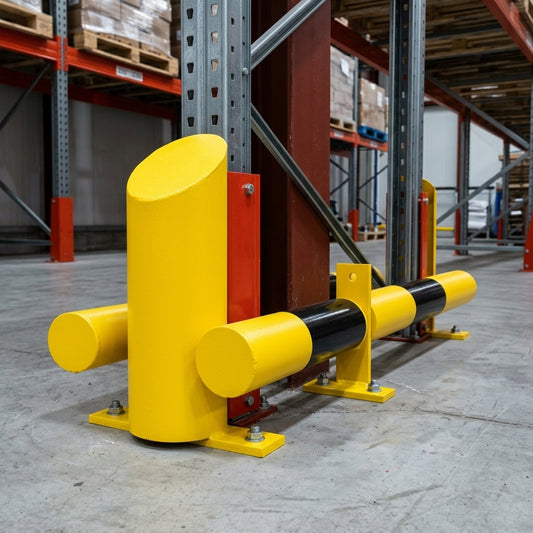 76mm Low Level Protection Rail – Galvanised Steel, 500/1000/2000mm
