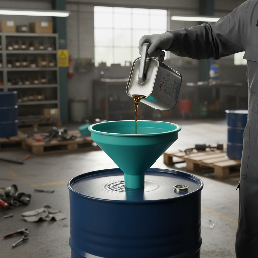 (Clearance) Teal Funnel for 205ltr Open or Closed Head Drums - DF1 ||610mmØ x H230mm