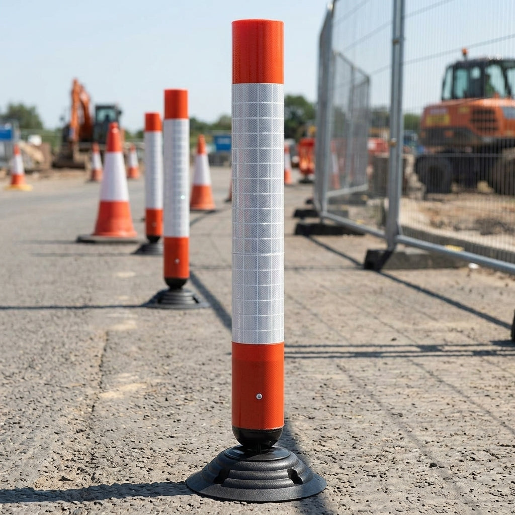 75cm Flexible Traffic Control Post with Self-Righting Base