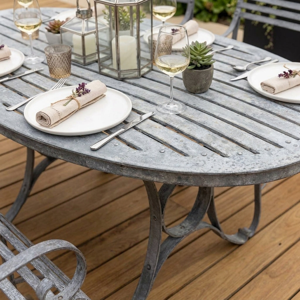 1.8m Oval Dining Table Set (view 2)
