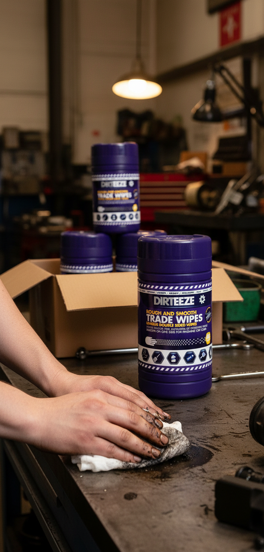 Dirteeze Rough & Smooth Trade Wipes - DGPCL80 ||8 Tubs of 80 Wipes