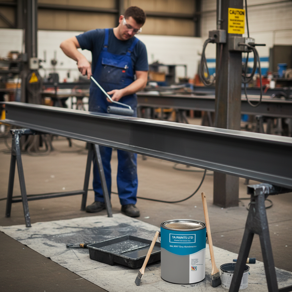 Premium Grey Aluminium Paint - High-Performance Universal PU Enamel for Indoor and Outdoor Use with Various Finishes