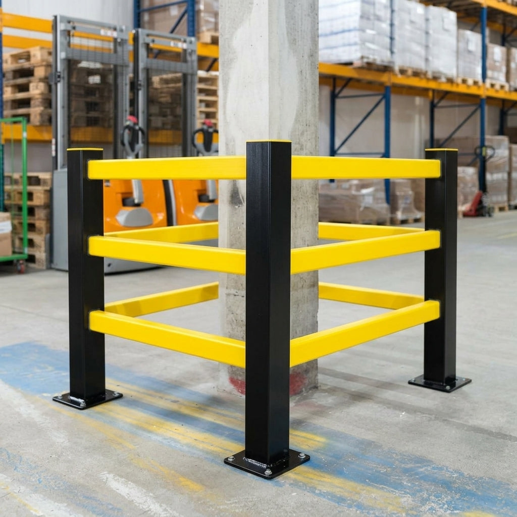 1000 × 100 mm column protector, steel and polypropylene (view 2)