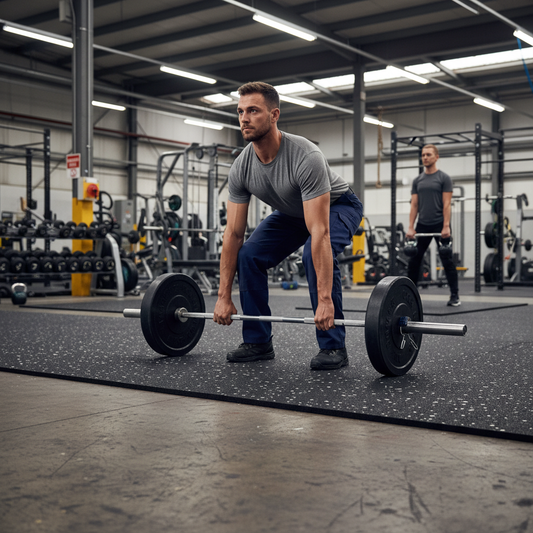 Premium Heavy Duty 4mm Rubber Gym Flooring Rolls for Commercial and Home Use - Durable, Slip-Resistant, and Low-Maintenance