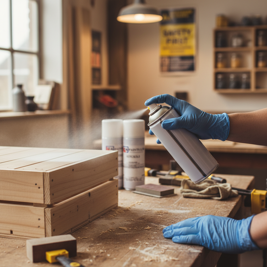 Premium Multi-Application Wood Spray Paint Aerosol 400ml - U.V & Weather Resistant Finish for Wood, Metal, Concrete, and More