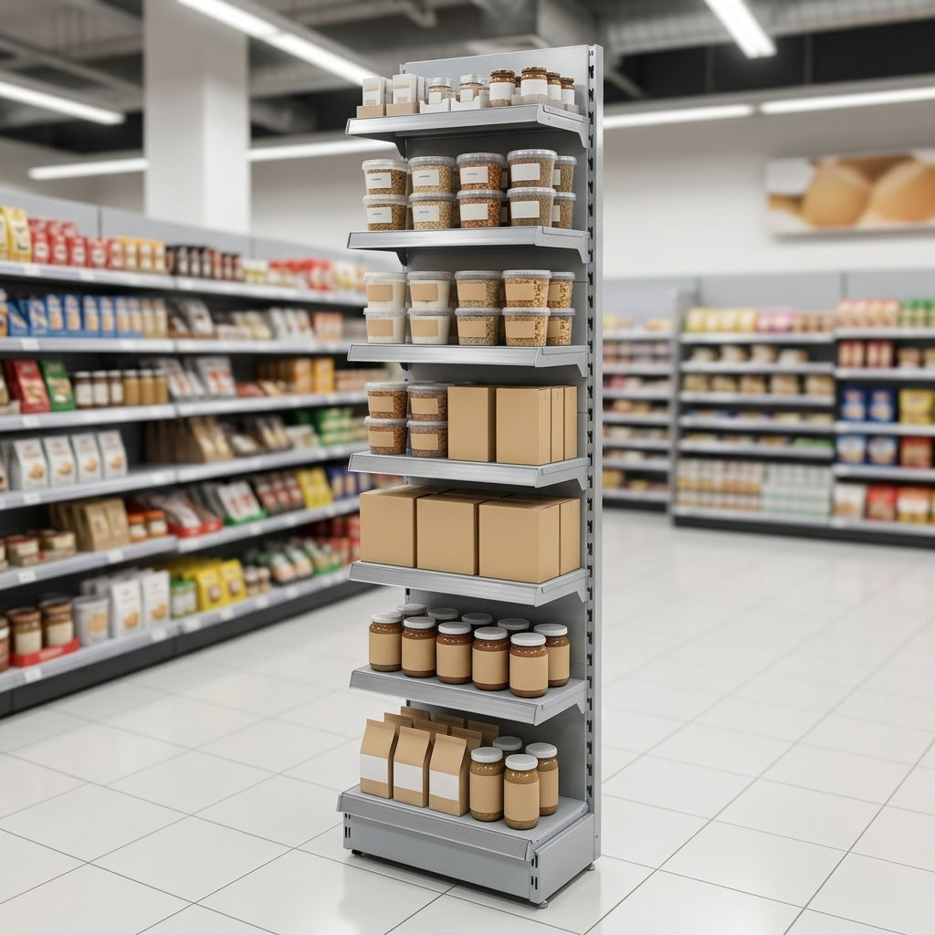 2.4m High Ladder Rack Promo Bay with 250mm Base Shelf