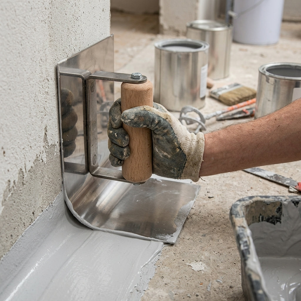 Coving Trowel with Curved Edge