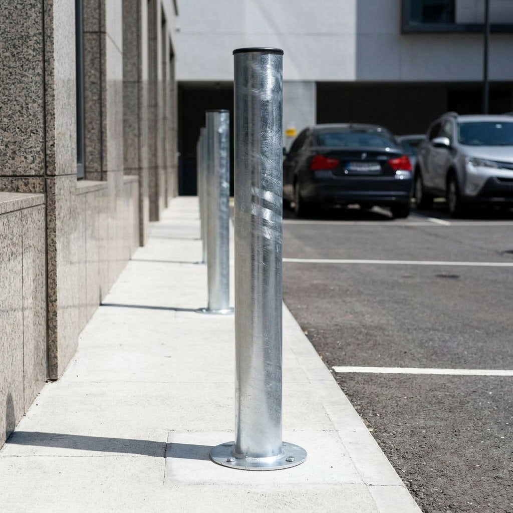 750mm Galvanised Fixed Post – 48mm to 90mm Diameter Tube