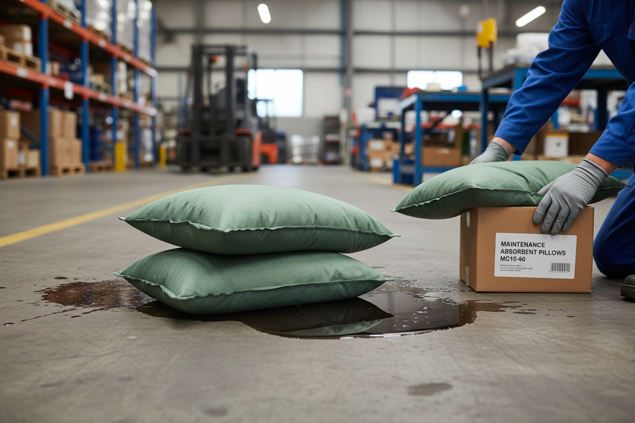 Maintenance Absorbent Pillows - MC10-60 || Absorbs 60ltr Per Pack of 10