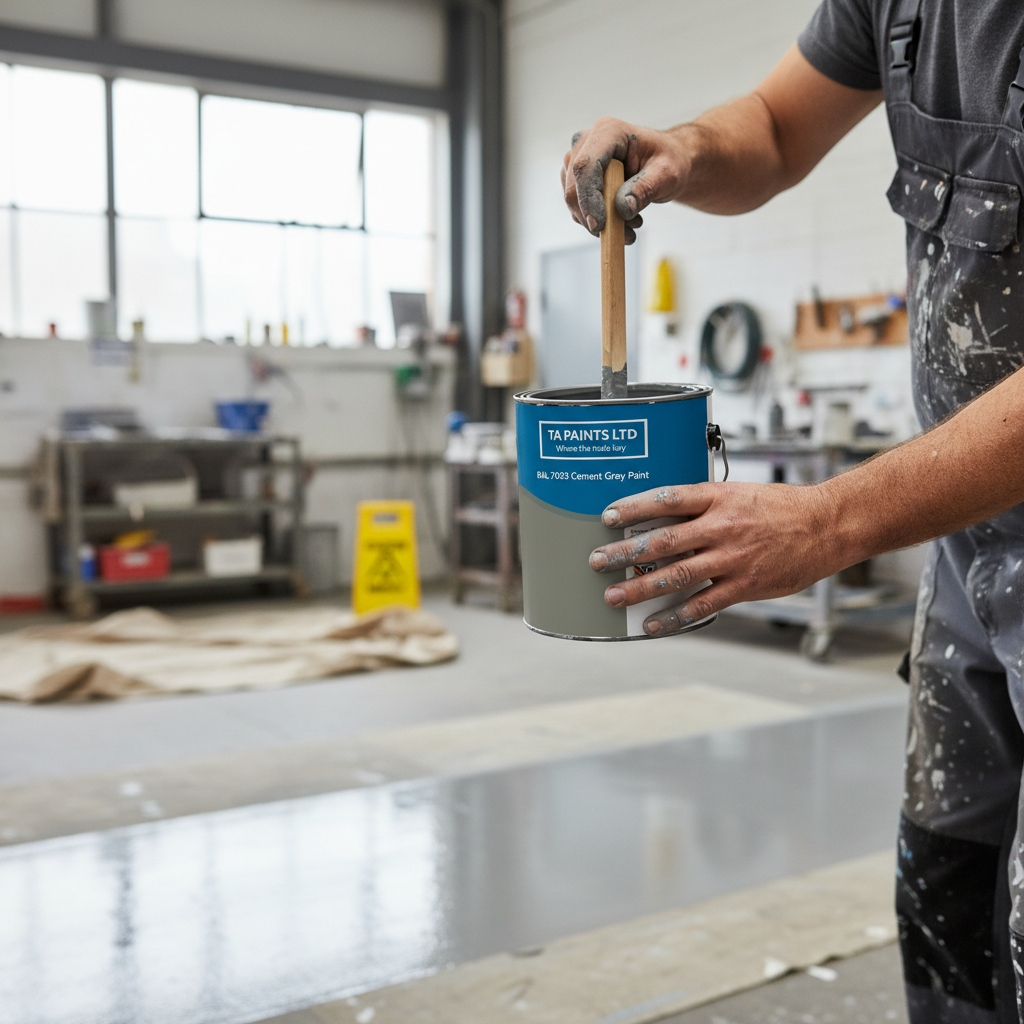 Premium Universal PU Enamel Cement Grey Paint for Indoor and Outdoor Use - Quick-Drying Variants Available