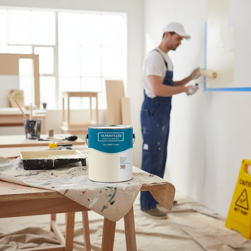 Premium Universal PU Enamel Cream Paint for Indoor and Outdoor Use - Quick Drying, Durable Finish in Multiple Sizes and Finishes