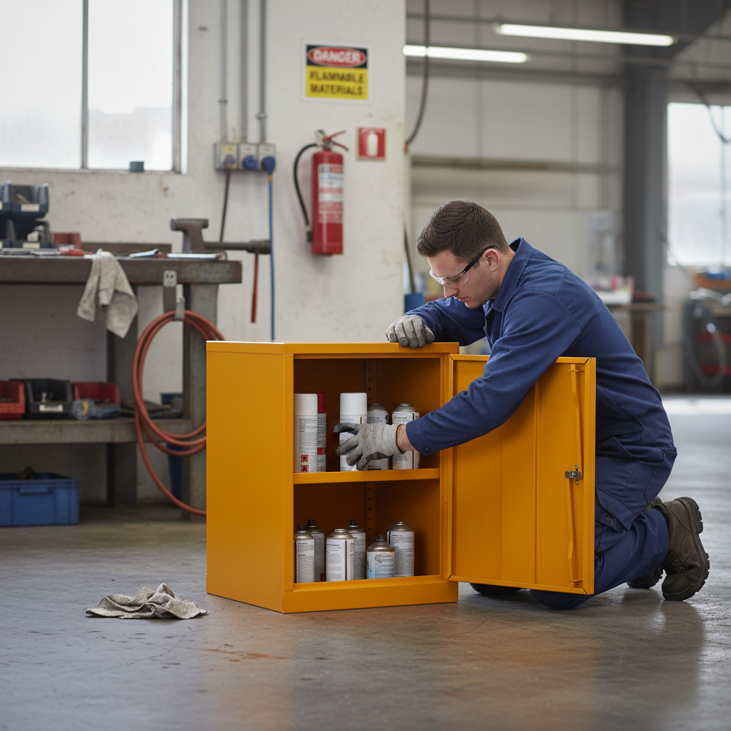 Flammable Liquids Cabinet - HSC24/18 ||L457mm x W457mm x H609mm