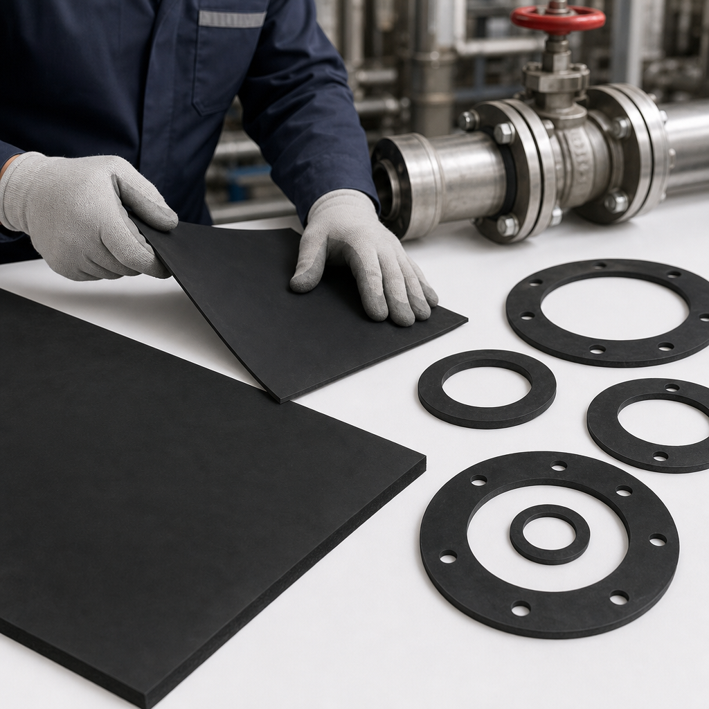 Fuel Grade Black Nitrile/PVC Rubber Sheet 1.4m for Gaskets & Seals