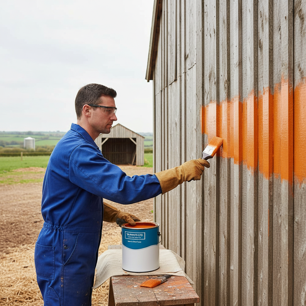 Premium Multi-Purpose Barn and Shed Paint - High UV & Weather Resistant Finish for Wood and Metal Structures