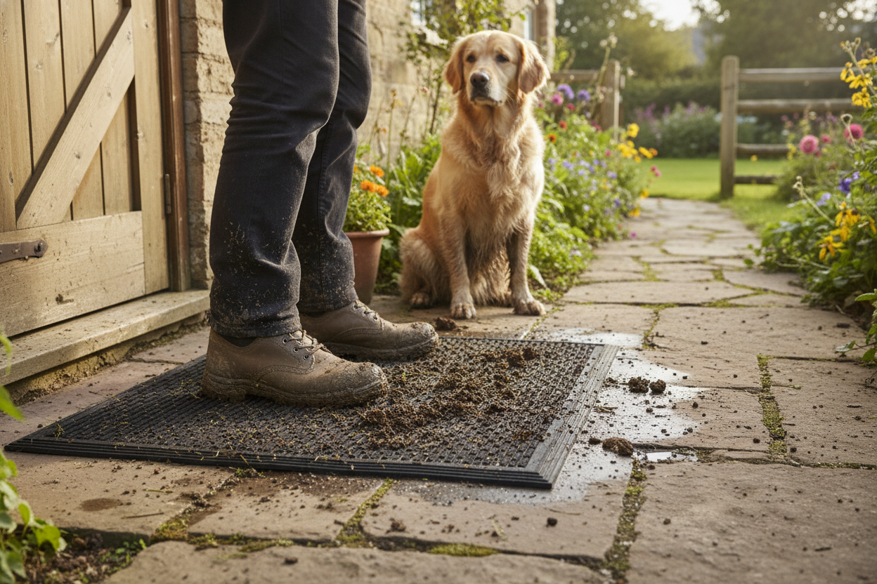 Heavy Duty Outdoor Soilscraper Entrance Mat – High Traction, Non-Slip Rubber for Dirt and Grime Control