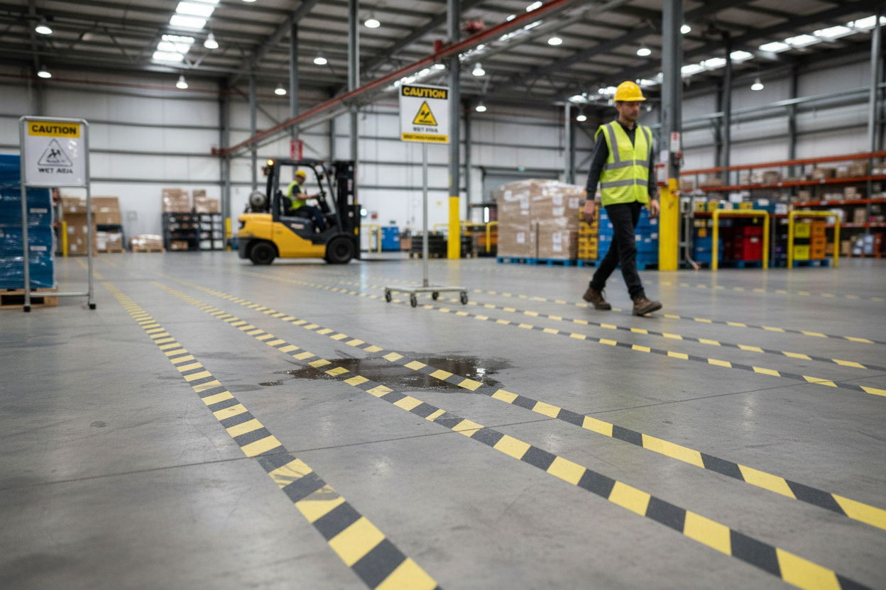 Premium Heavy Duty Anti-Slip Hazard Grip Tape - Waterproof, Chemical Resistant, Strong Adhesion for Safety in High Traffic Areas