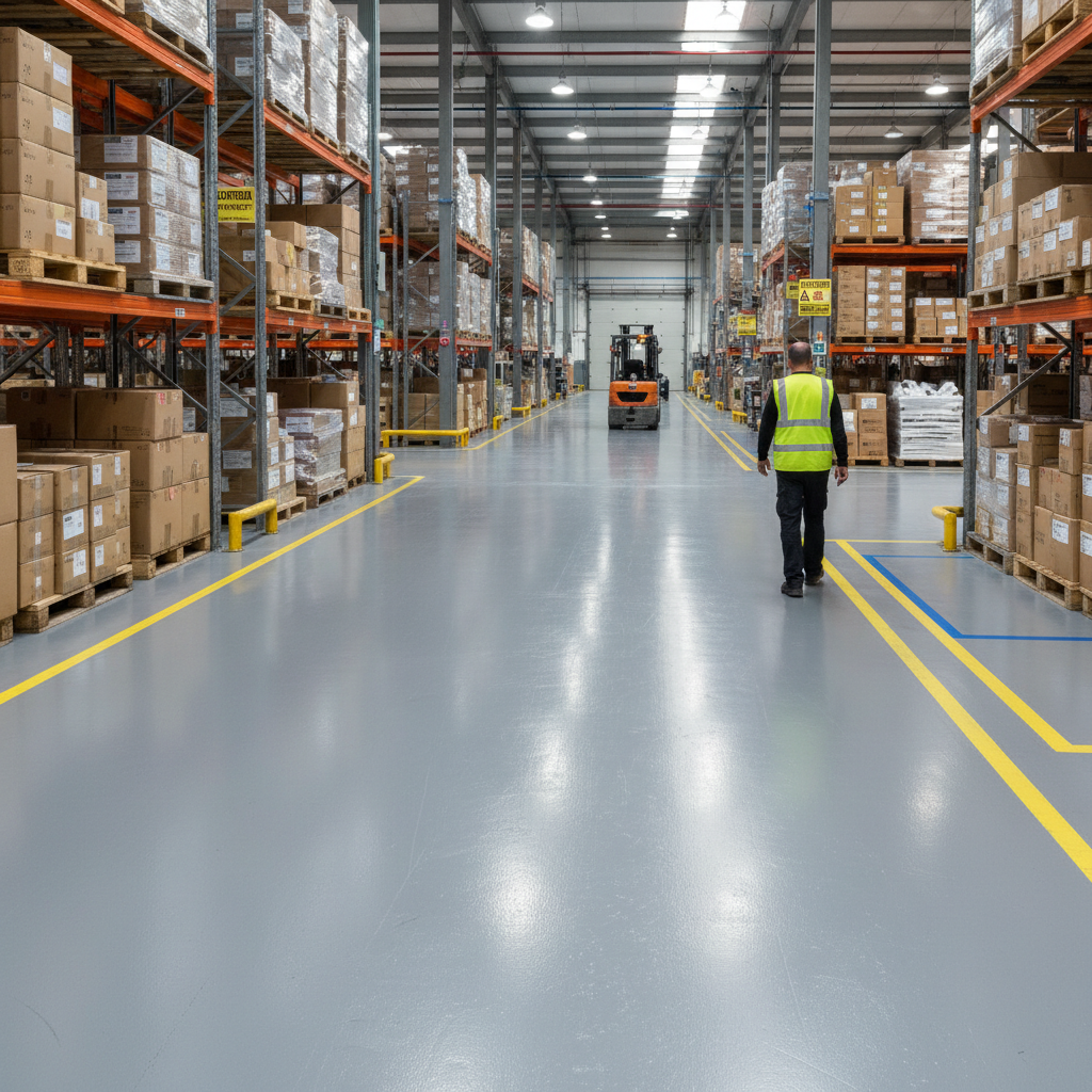 Premium Grey Epoxy Floor Paint - Durable, Chemical Resistant Coating for Concrete and Industrial Floors