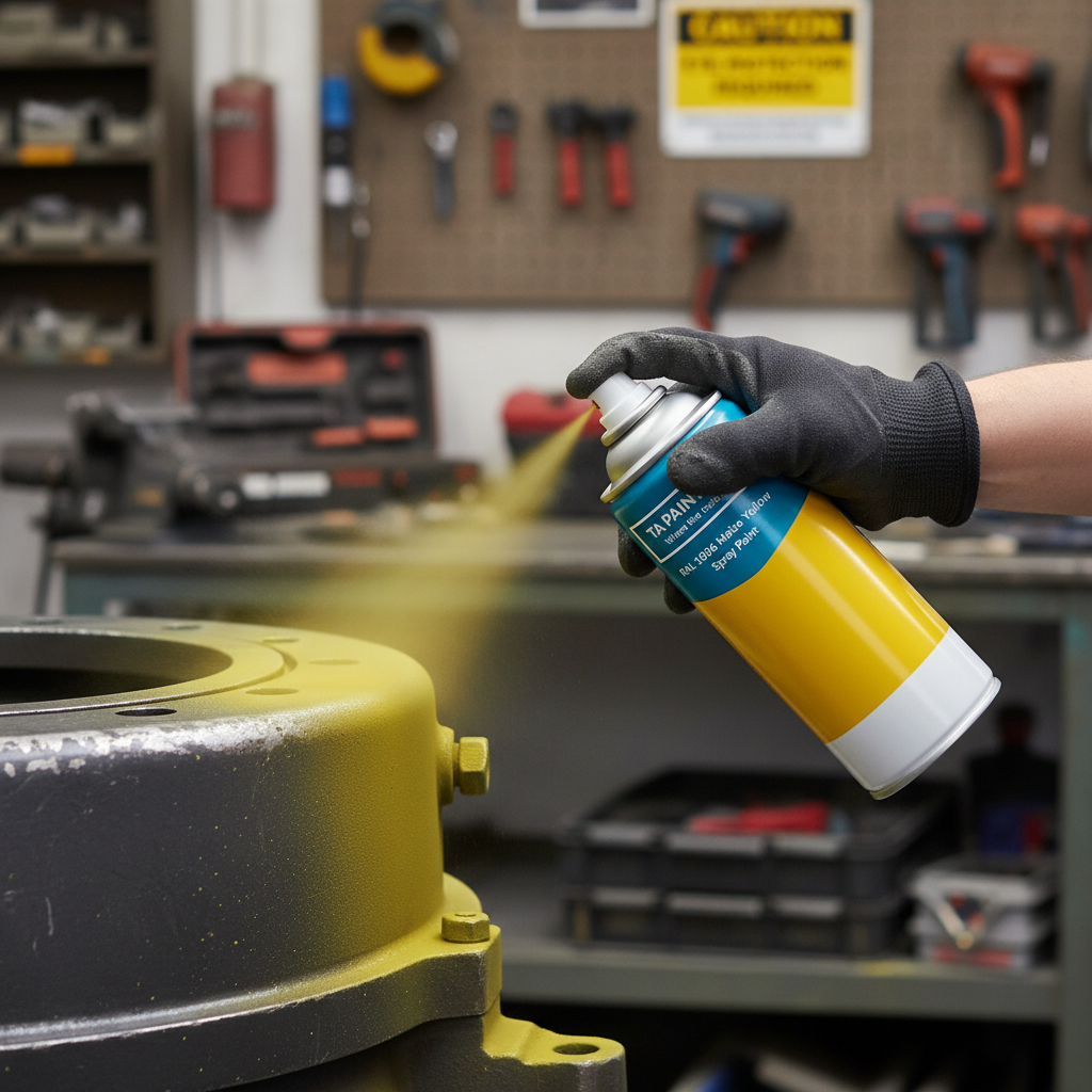 Premium Quick Drying Spray Paint 400ml - High-Performance U.V & Weather Resistant Enamel in Maize Yellow