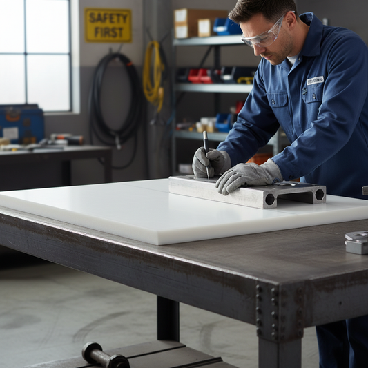 Premium HMWPE Polyethylene Sheet - Natural PE500 - High-Performance for Industrial Applications