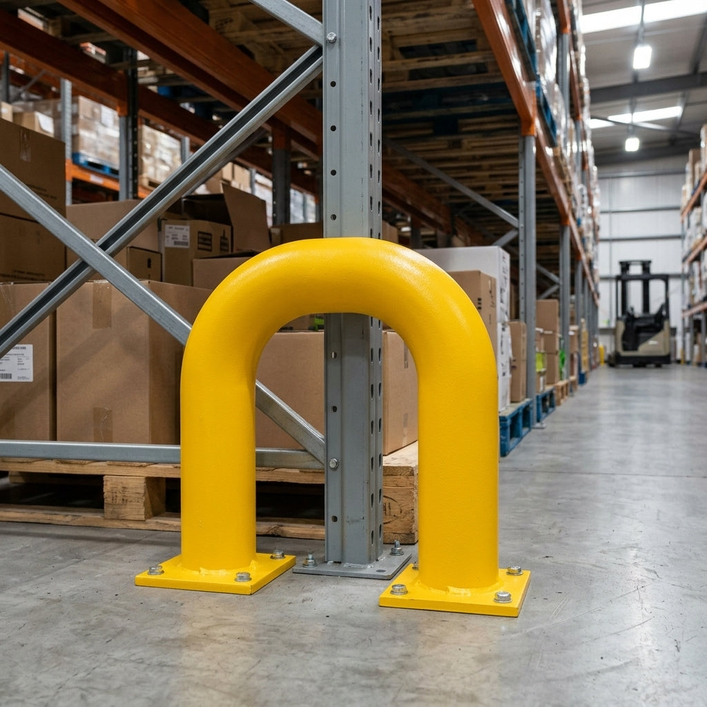 76mm Protection Guard, 350–1200mm Height, Yellow/Black
